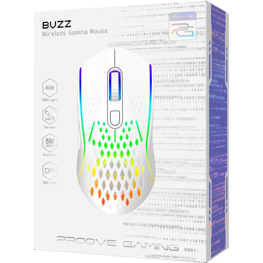 Мышь Proove Gaming Buzz White (WMBU00022402) [160115] - фото 5
