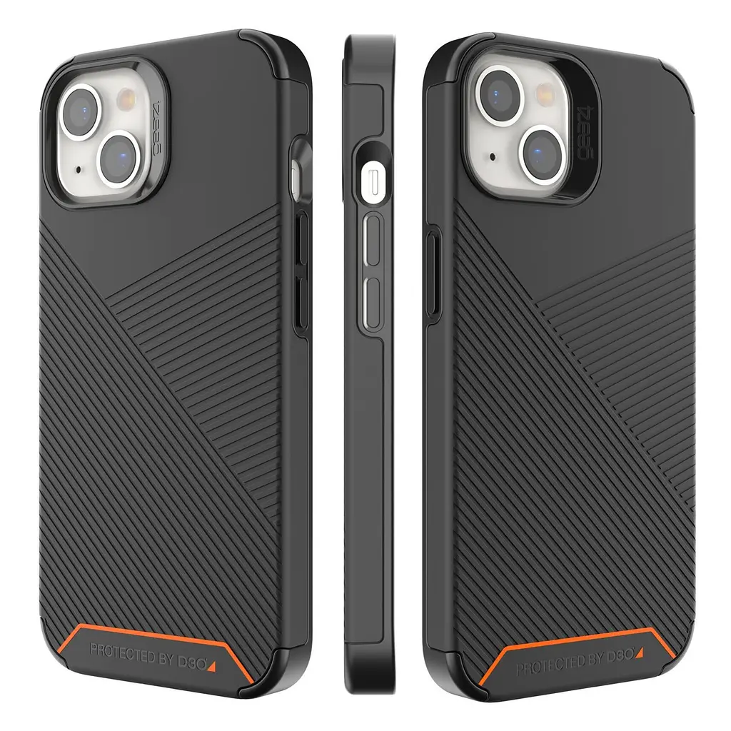 Оригінальний протиударний чохол для iPhone 13/14 Gear4 Battersea MagSafe Black (702008215) - фото 9