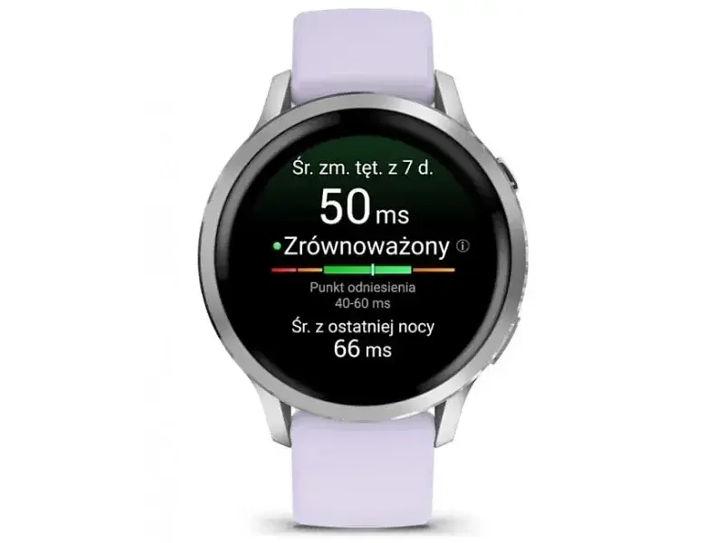 Смарт-годинник Garmin Venu 4 41 mm Silver with Periwinkle Silicone Band (010-03013-01) - фото 3