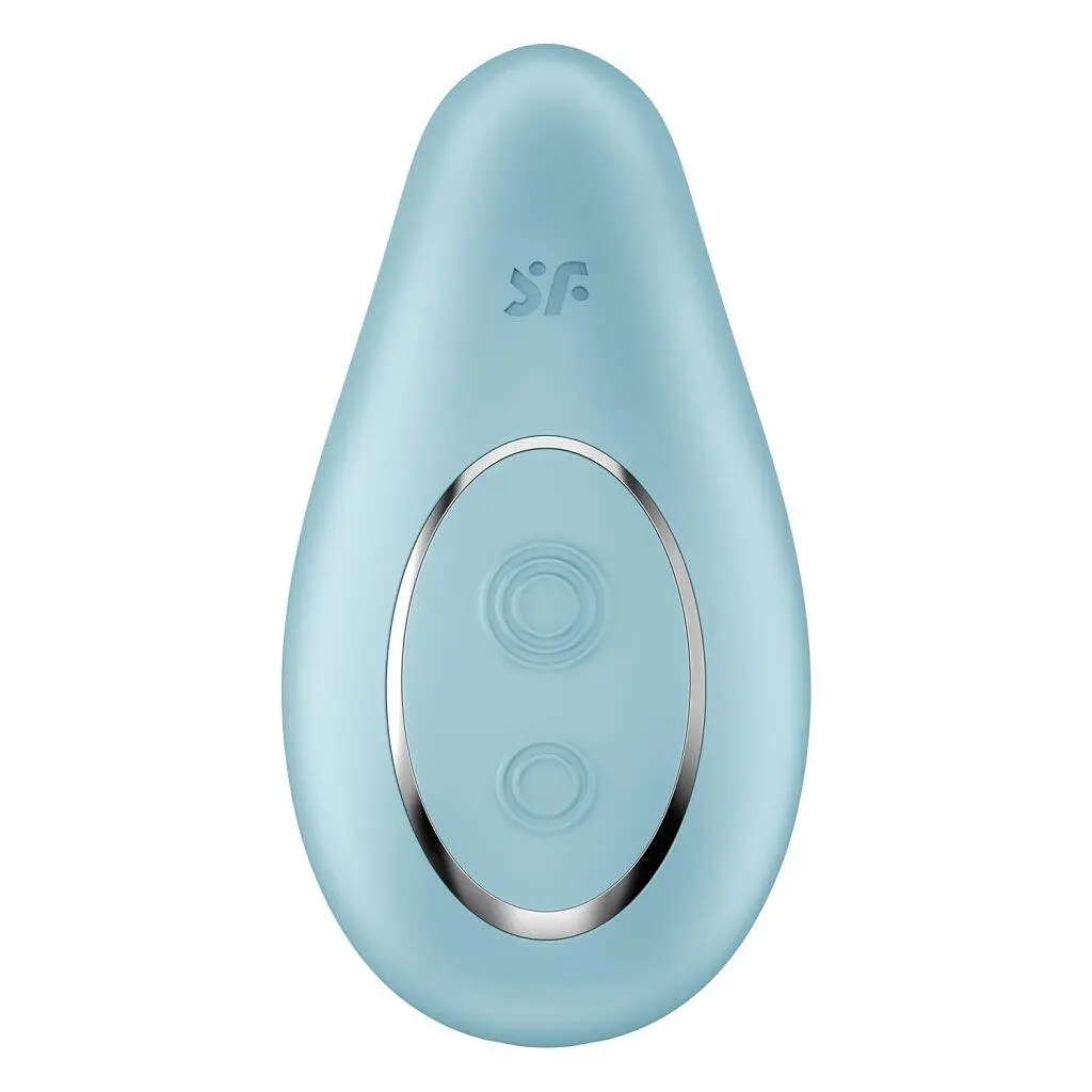 Вібратор Satisfyer Dipping Delight Light Blue, 2 мотори, гнучкий кінчик - фото 3