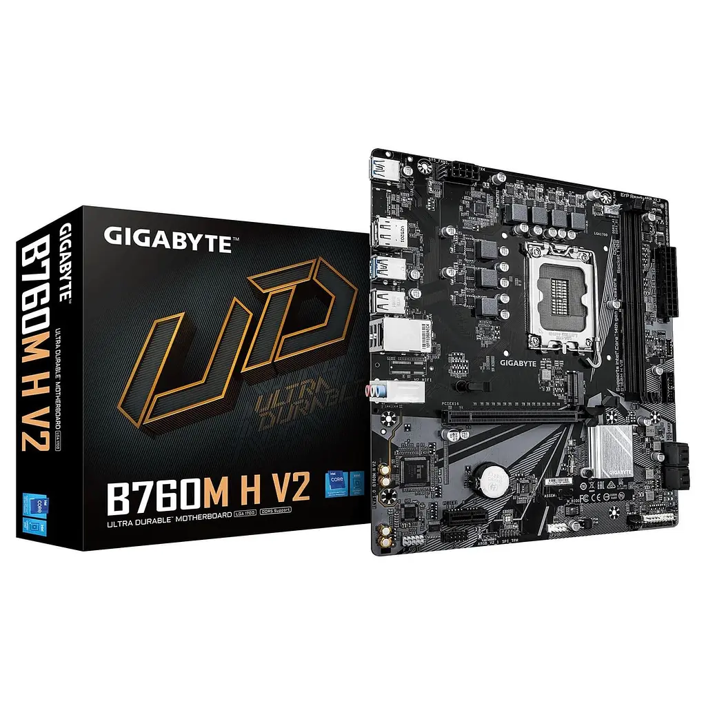 Материнская плата Gigabyte B760M H V2 (B760M H V2) (Socket 1700, Intel B760, Micro-ATX) - фото 4