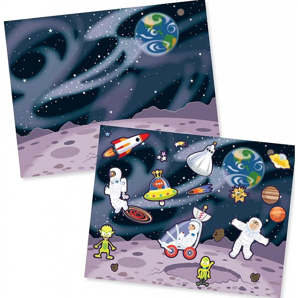 Набір для творчості Melissa & Doug Багаторазові наліпки Пригоди (MD9115) - фото 2
