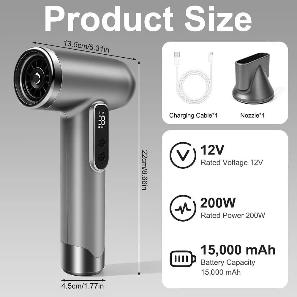 Фен Ym Electronic DL-628 Grey [174381] - фото 8