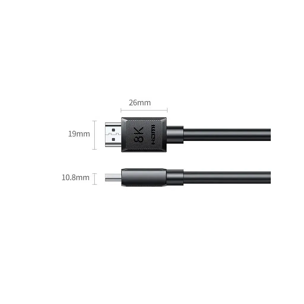 Кабель мультимедійний HDMI M to HDMI M 3.0m 8K60Hz 48Gbps black Ugreen (45433) - фото 2