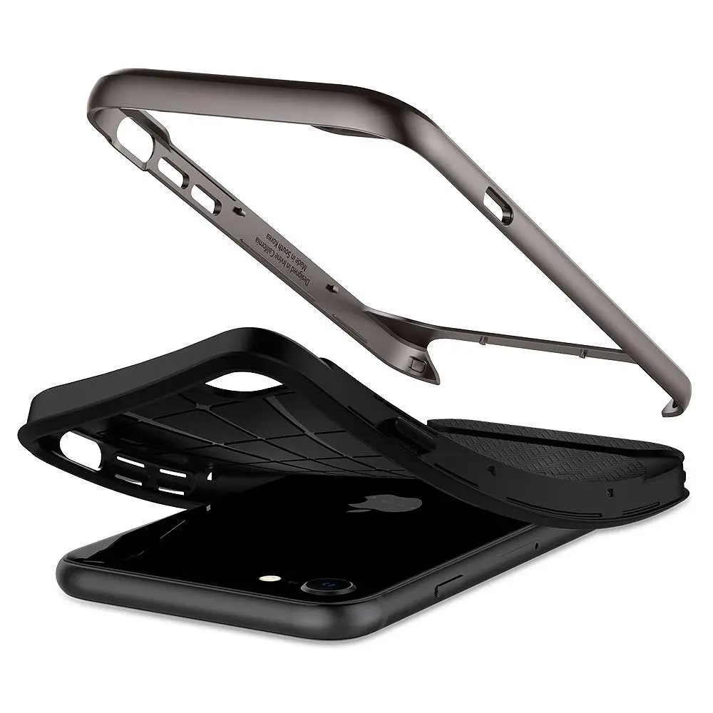 Чохол оригінальний Spigen Neo Hybrid Herringbone 054CS22197 для iPhone 7/8/SE 2020/2022 Gunmetal - фото 9