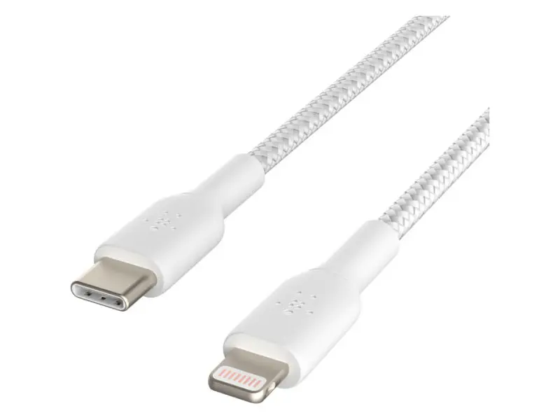 Кабель Lightning Belkin Type-C - Lightning 1m White (CAA004BT1MWH) - фото 2