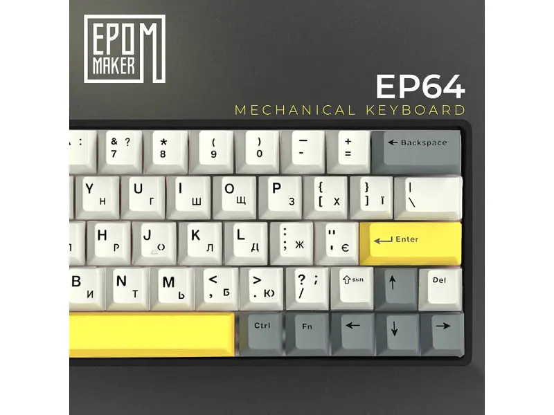 Клавіатура Epomaker EP64 Mulan Black (EP64-B-M) - фото 3