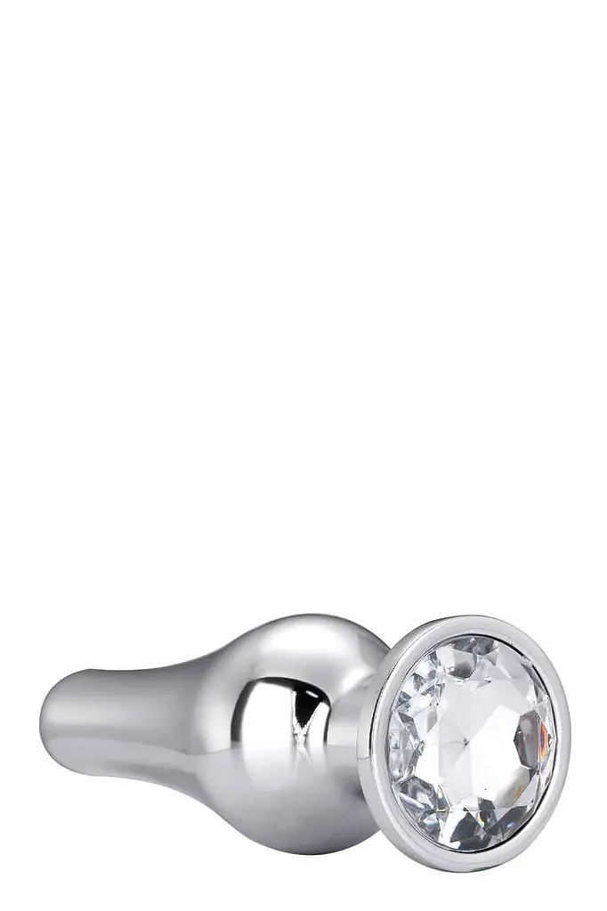 Dt21825 анальна пробка конічної форми Dream Toys Gleaming Love Silver Pleasure Plug L - фото 4