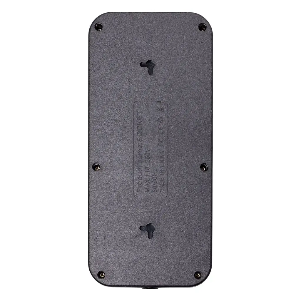 Мережевий фільтр-подовжувач Yiwu HP-5-24 SMART F06U на 6 розеток 5 USB 3 метри чорний  - фото 4