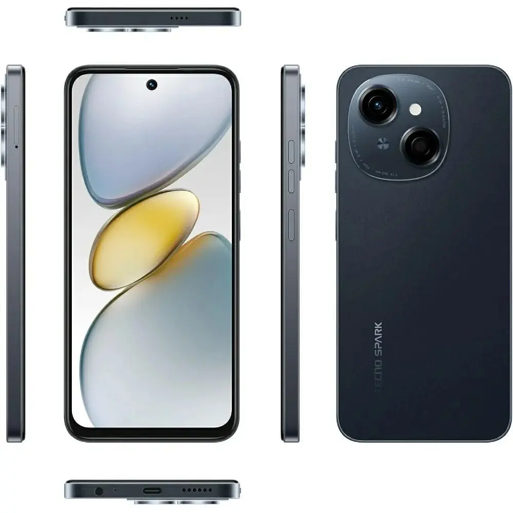 Смартфон Tecno Spark Go 1 (KL4) 3/128Gb Startrail Black (4894947036422) (UA UCRF) - фото 4