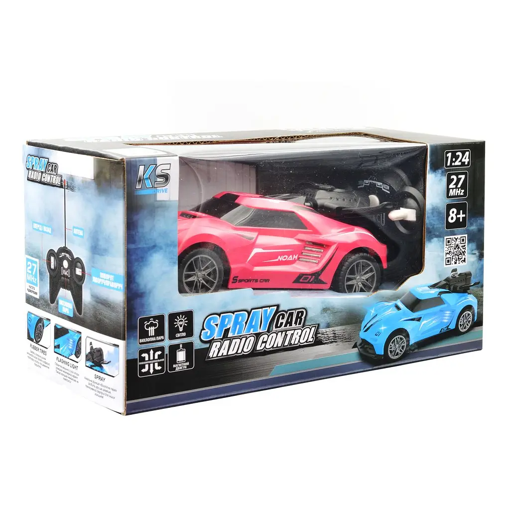 Автомобиль Sulong Toys Spray Car Sport розовый (SL-354RHP) - фото 8