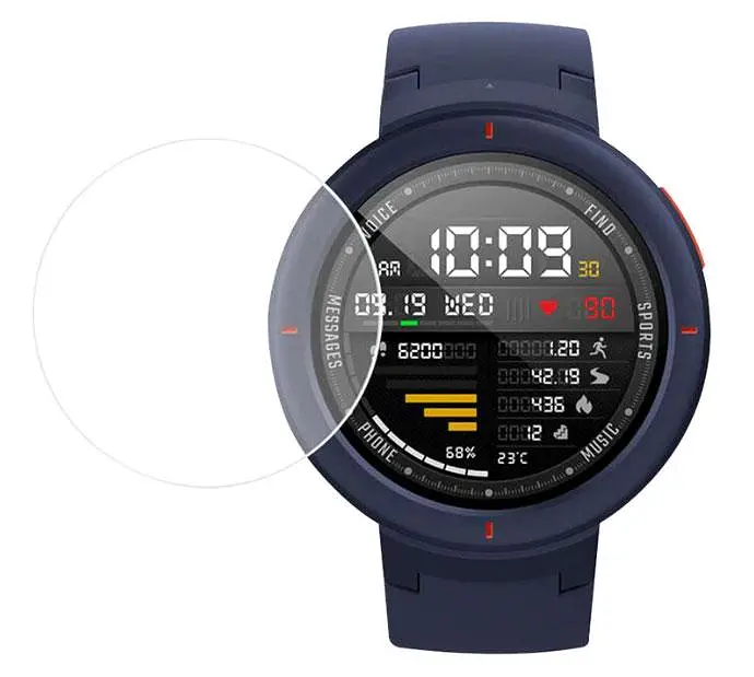 Закаленное защитное стекло Primo для часов Xiaomi Amazfit Verge (A1801/A1811/A1818) - фото 2