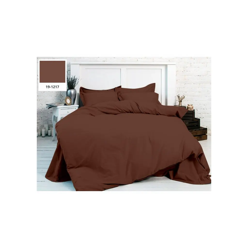 Постільна білизна MirSon Бязь Premium Chocolate Perla 143х210х2 (2200000950857)