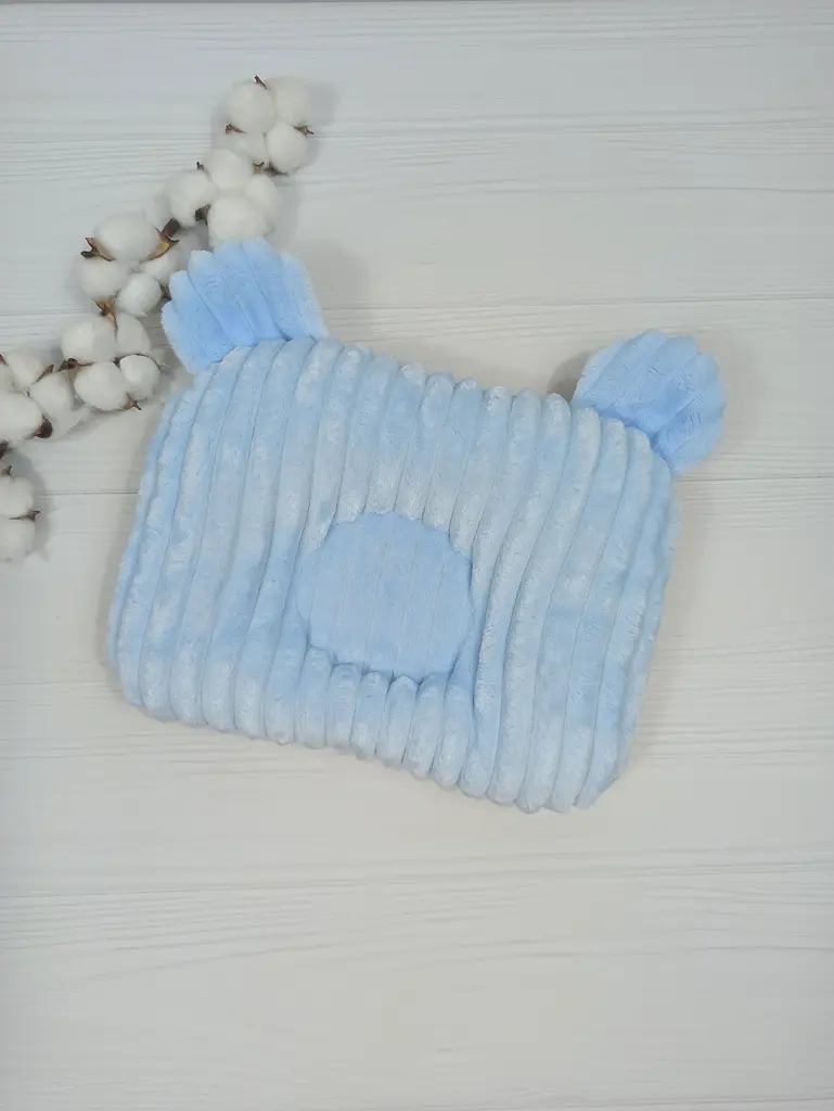 Дитяча ортопедична подушка 24×32 для новонароджених a.l.babybox Колискова савани Блакитний - фото 2