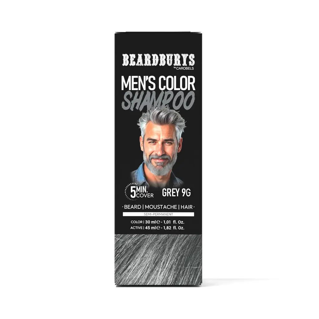Шампунь камуфлюючий Beardburys Men's Color Shampoo Grey 9G сірий - фото 2