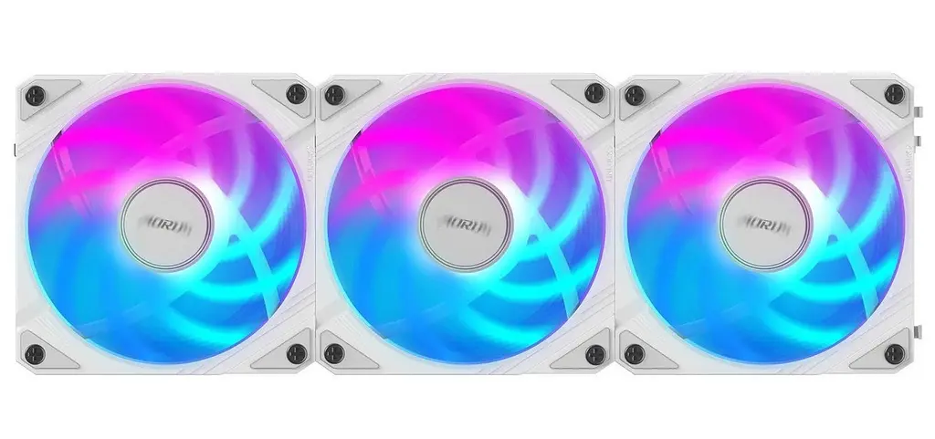 Вентилятор Gigabyte Aorus EZ Chain Fan 120 Ice 3-Pack Білий (GP-ECFAN1203 ICE) - фото 5