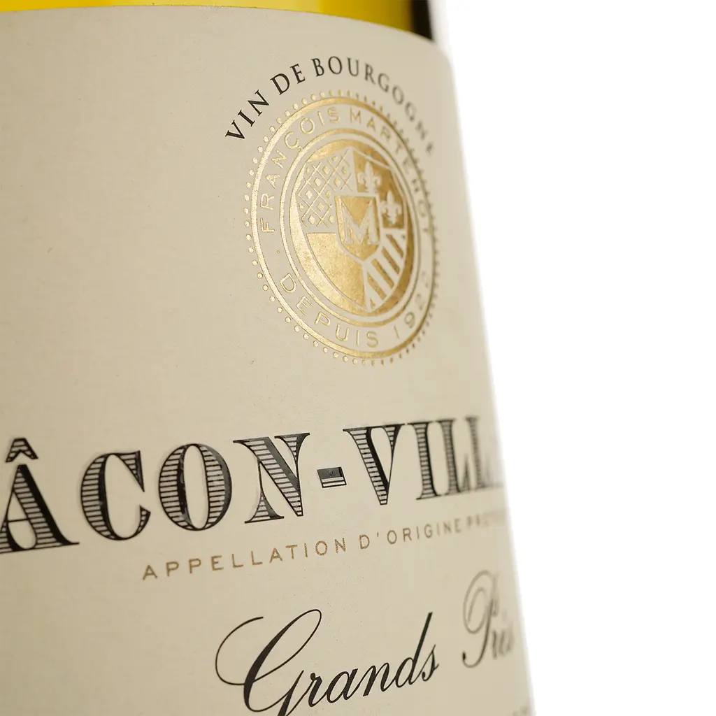 Вино Francois Martenot Macon Villages Blanc Grands Pres, біле, сухе, 12,5%, 0,75 л - фото 3