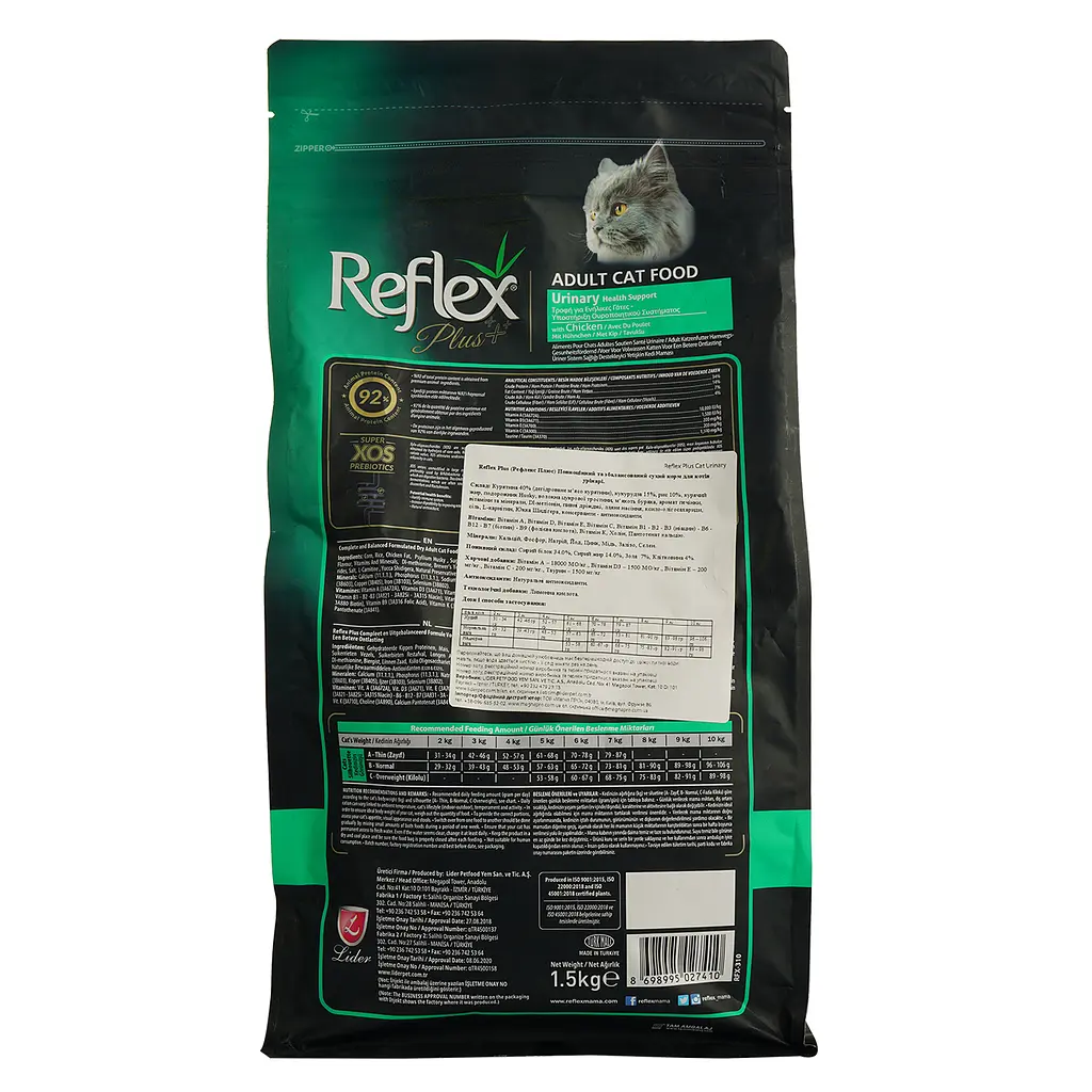 Сухой корм для кошек Reflex Plus Urinary 1.5 кг - фото 4