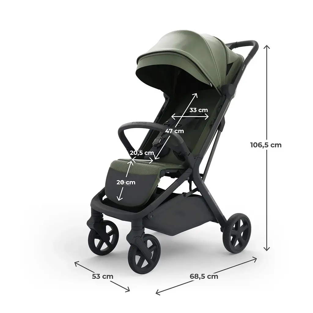 Прогулянкова коляска Kinderkraft Nubi 3 Mystic Green (KSNUBI03GRE0000) - фото 10