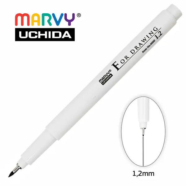 Лінер Marvy for Drawing 1.2 мм чорний 4600-S