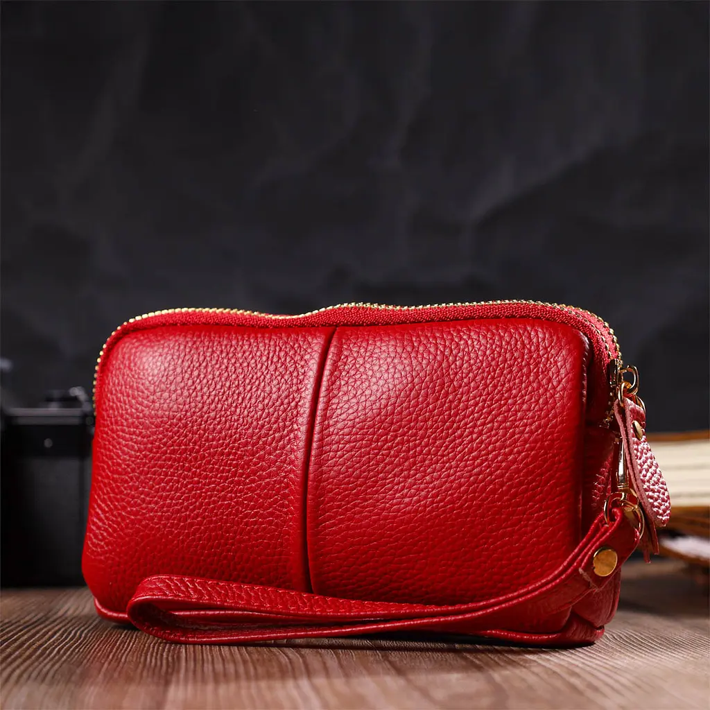 Жіночий шкіряний клатч Vintage 17х9х4.5 см sum0022690 - фото 7