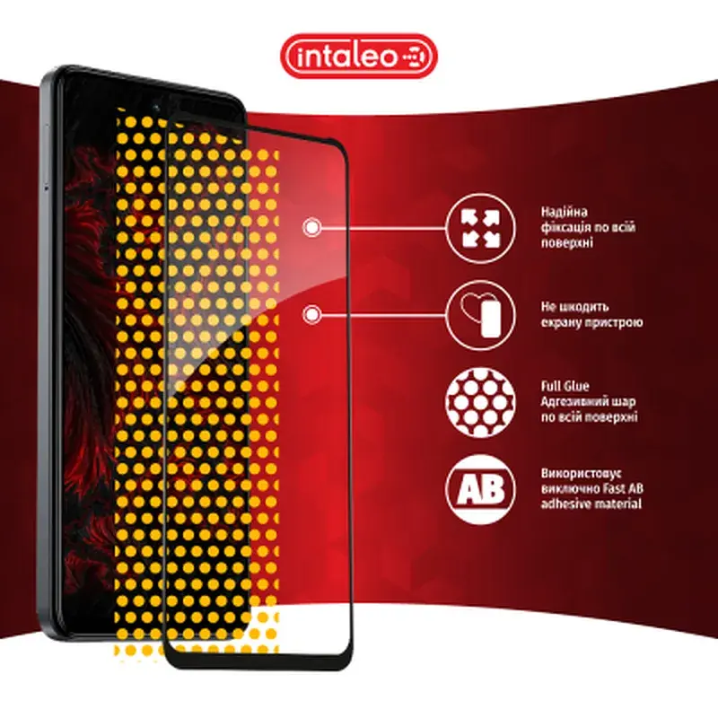 Скло захисне Intaleo Full Glue Tecno Spark 20 Black (1283126589003) - фото 7