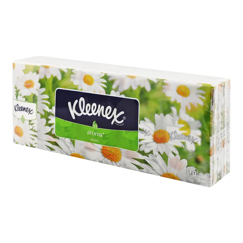 Набір носовички Kleenex Ромашка 100 шт. (10 упаковок по 10 шт.) - фото 4