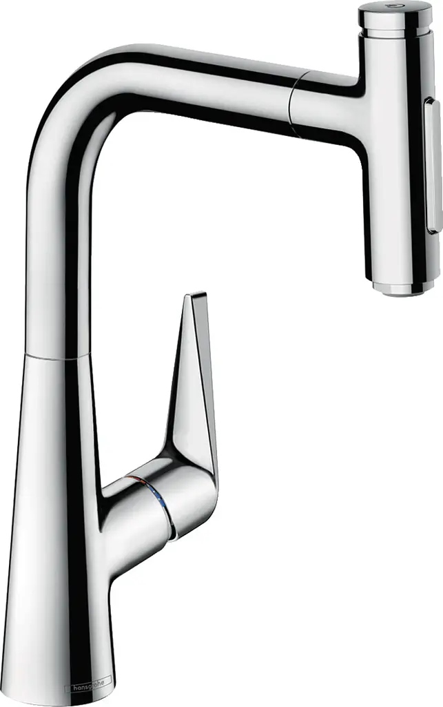 Змішувач Hansgrohe Talis 220 2jet кухонний з витяжним виливом Sbox 73868000 Хром