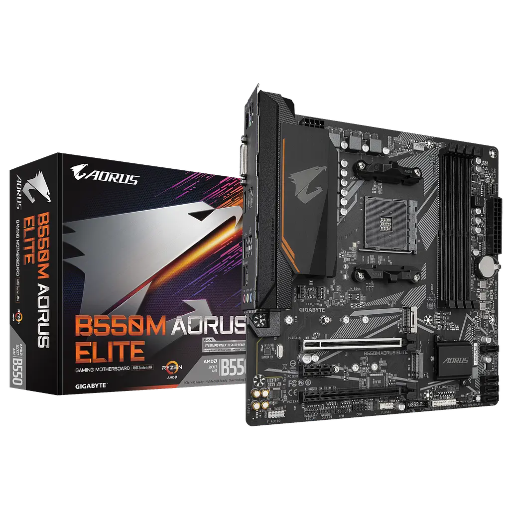 Материнська плата Gigabyte B550M Aorus Elite Socket AM4 (B550M AORUS ELITE) - фото 4