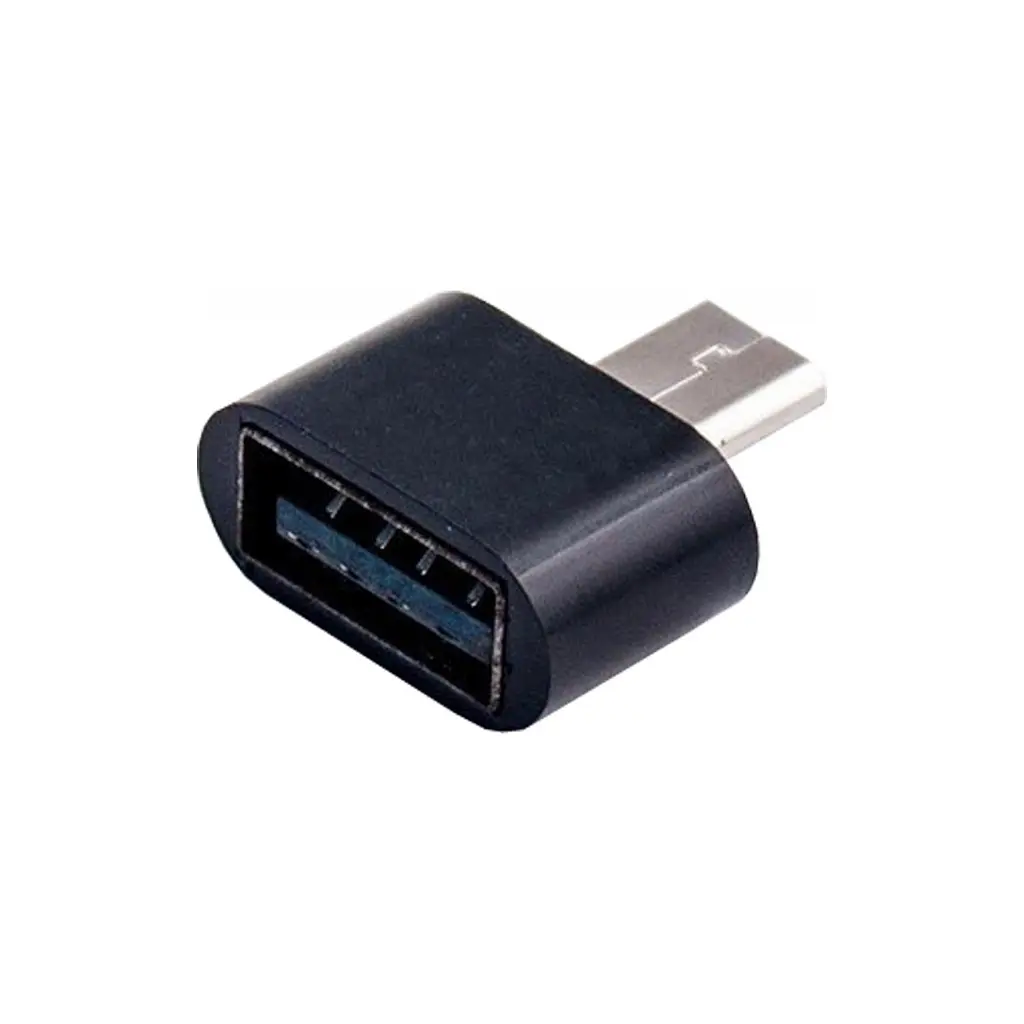 Перехідник OTG USB 2.0 AM to Micro 5P white Dengos (ADP-008-WHITE) - фото 2