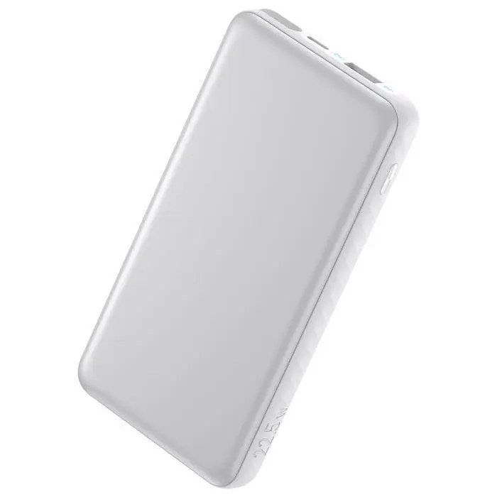 Портативний акумулятор - універсальна мобільна батарея Anker 10000 маг 22.5W із кабелем USB-C A110DH21 біла - фото 2