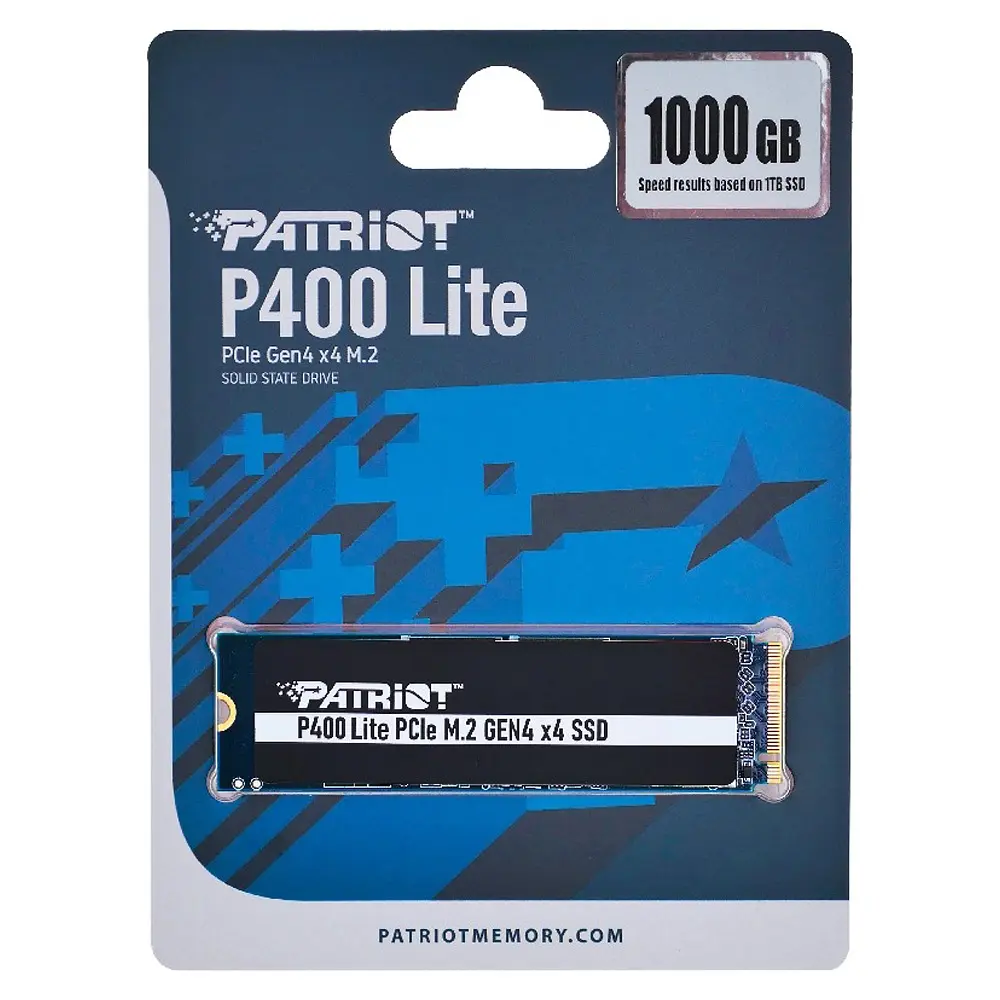 Накопичувач SSD M.2 Patriot P400 Lite 1TB NVMe 1.4 2280 Gen 4x4, 2700/3500 3D TLC (P400LP1KGM28H) - фото 2