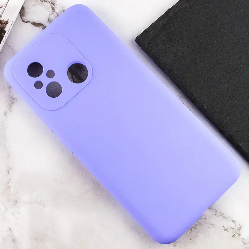 Чохол Lakshmi Silicone Cover Full Camera (AAA) для Xiaomi Redmi 12C Бузковий / Dasheen - фото 6