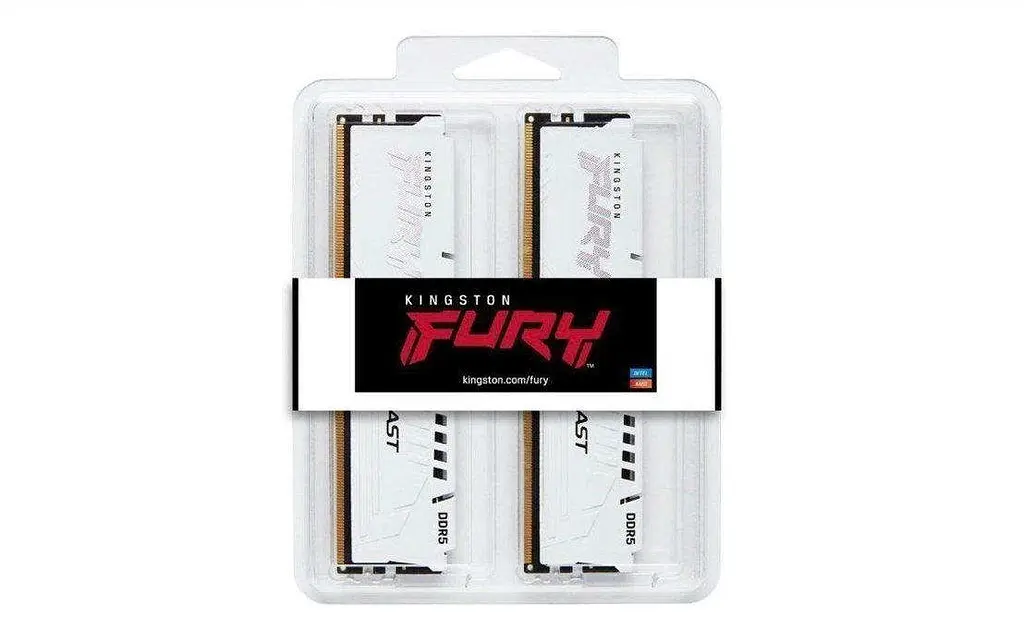 Пам'ять для настільних комп'ютерів Kingston FURY 32 GB (2x16GB) DDR5 6800 MHz Beast White (KF568C34BWK2-32) - фото 3