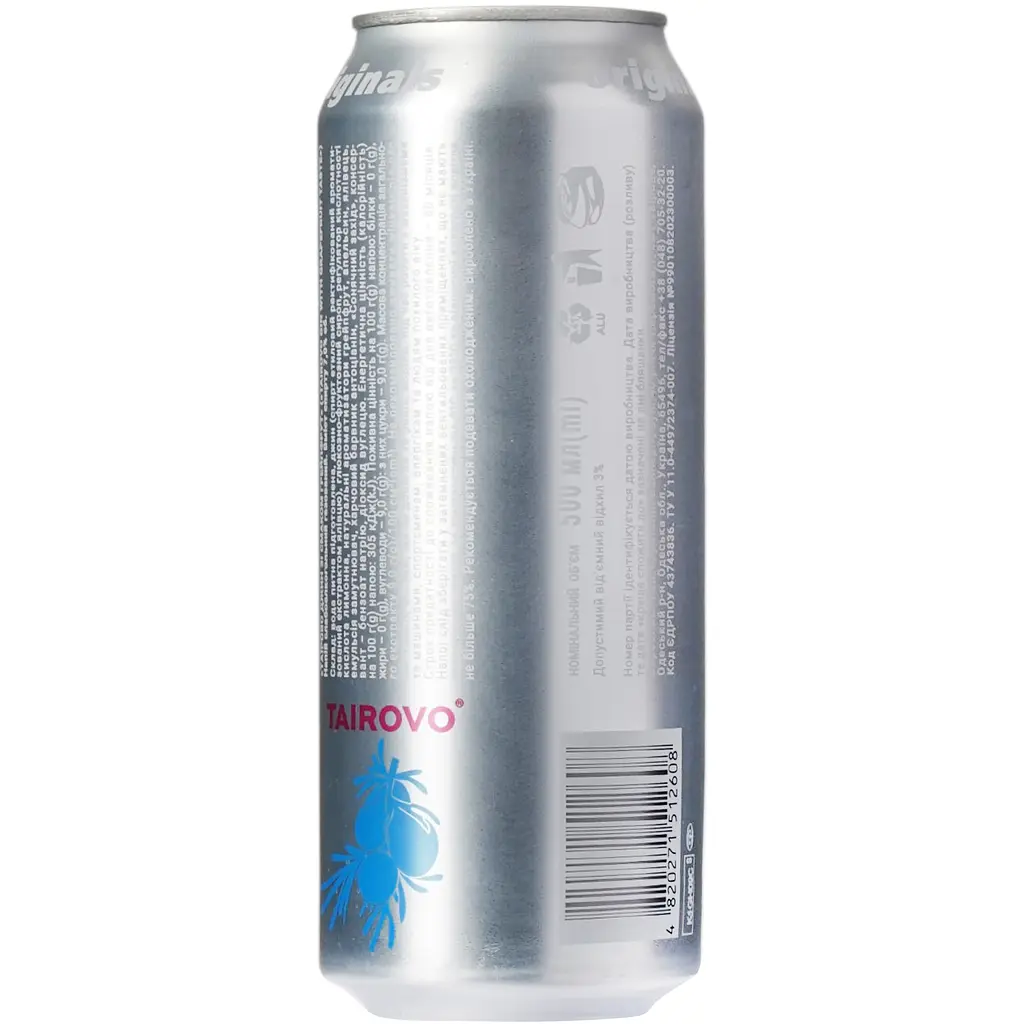Напій слабоалкогольний Tairovo Gin With Grapefruit Taste газований 7% 0.5 л - фото 4