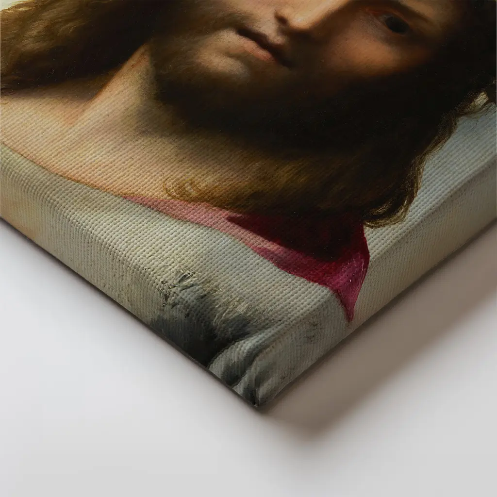 Інтер'єрна картина Голова Христа, Антоніо да Корреджо, Antonio da Correggio, Head of Christ, релігійний декор, 60×48 см (id6969) - фото 3