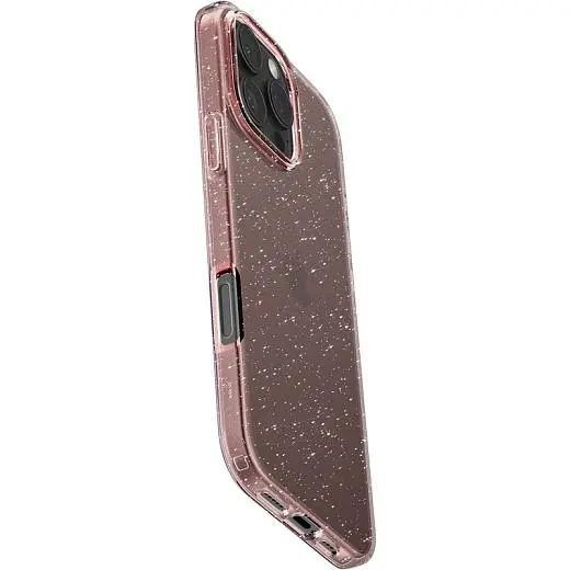 Прозорий чохол Spigen Liquid Crystal Glitter Rose Quartz для iPhone 16 Pro - фото 4