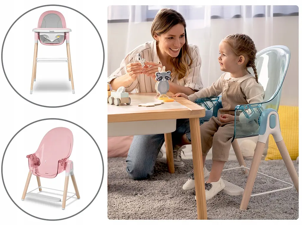 Стілець для годування 2в1 Lionelo Maya Pink - фото 8