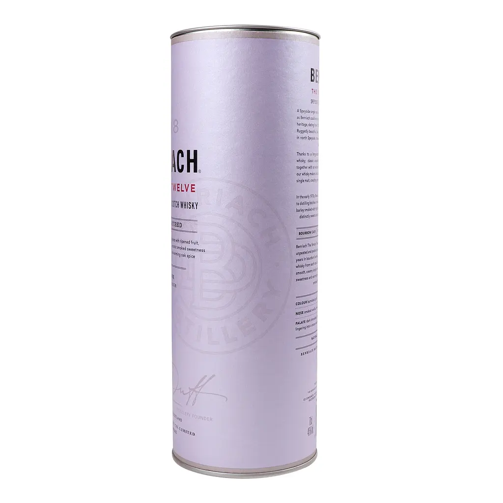Виски BenRiach The Smoky Twelve 12yo Single Malt Scotch Whisky, в тубусе, 46%, 0,7 л (Q0333) - фото 5