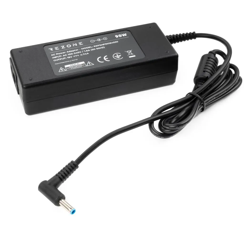 Блок питания к ноутбуку Rezone HP 90W 18.5V 4.74A 4.5*3.0 (RZPSHP90184530) - фото 2