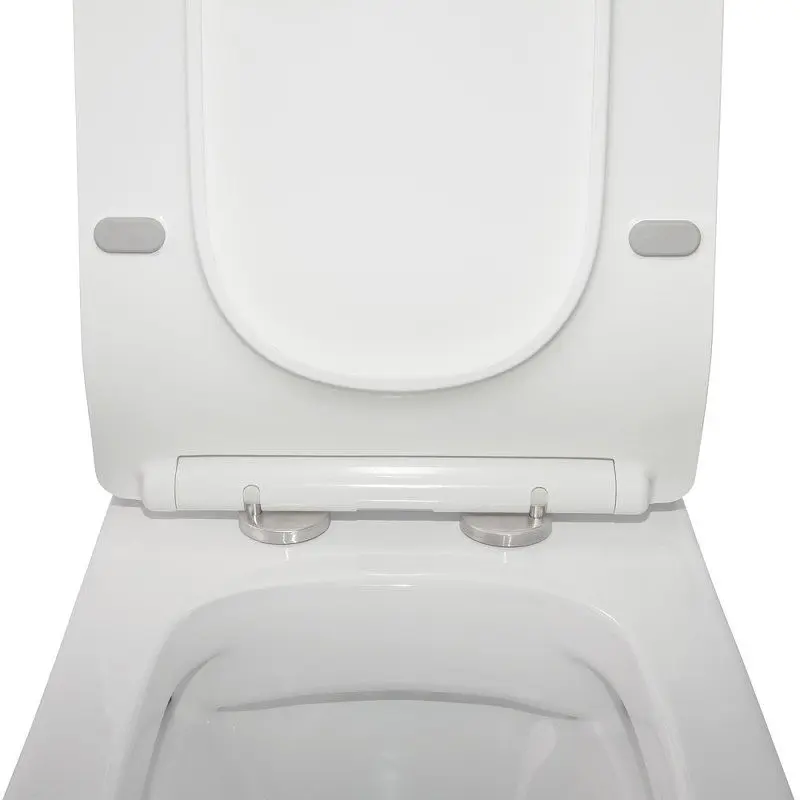 Унитаз-компакт Qtap Crow безободковый с сиденьем Soft Close QT05222170W, Белый - фото 6