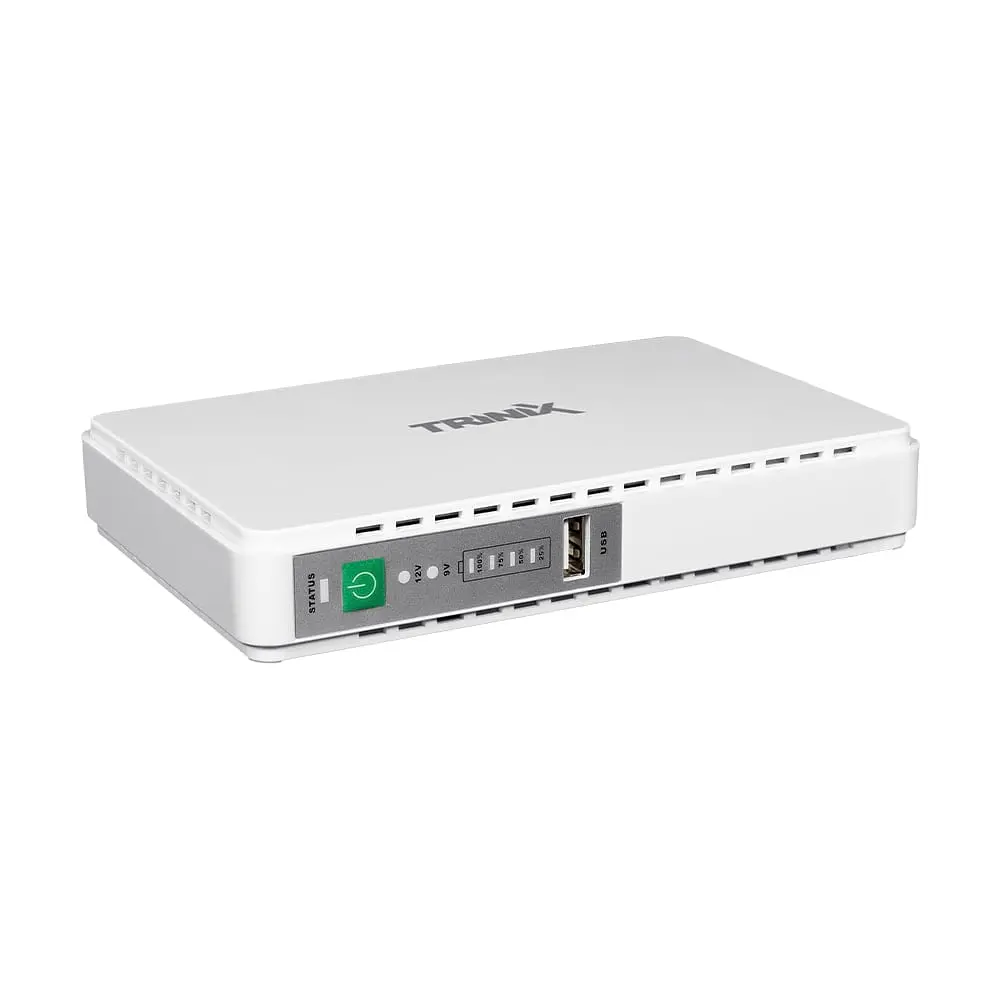 Джерело безперебійного живлення DC UPS Trinix TRX-MUPS-2512 (10000mAh) 5V/9V/12V/15V/24V/PoE, Li-ion 4*2.5Ah, для роутера і медіаконвертера (42-00148) - фото 9