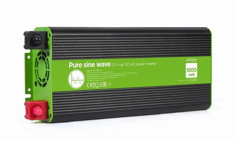Инвертор напряжения EnerGenie EG-PWC-PS1000-01 1000W - фото 2