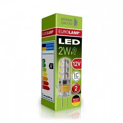 Лампочка Eurolamp LED силикон G4 2W 4000K 12V (LED-G4-0240(12)) - фото 2