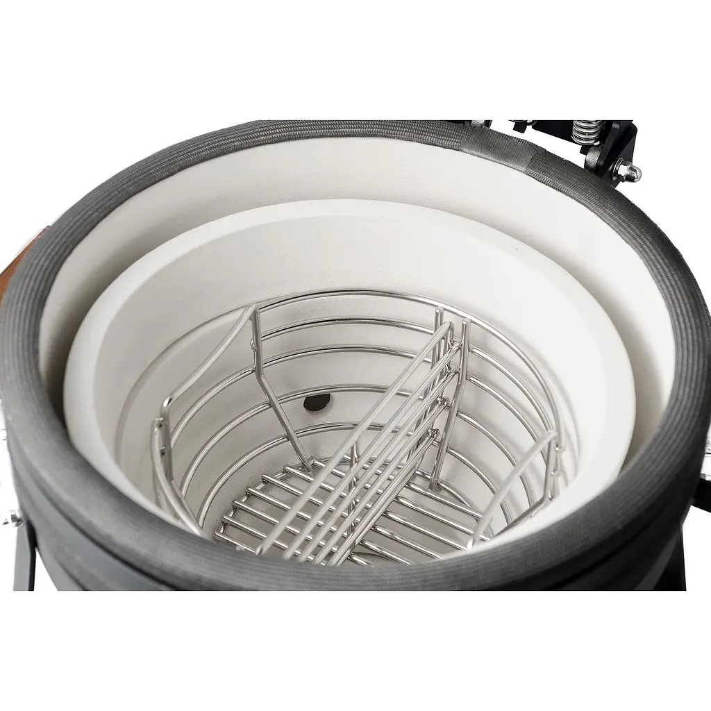 Керамический угольный гриль Grilli Kamado S 5 в 1 с системой BBQ Block Fire (733777) - фото 10