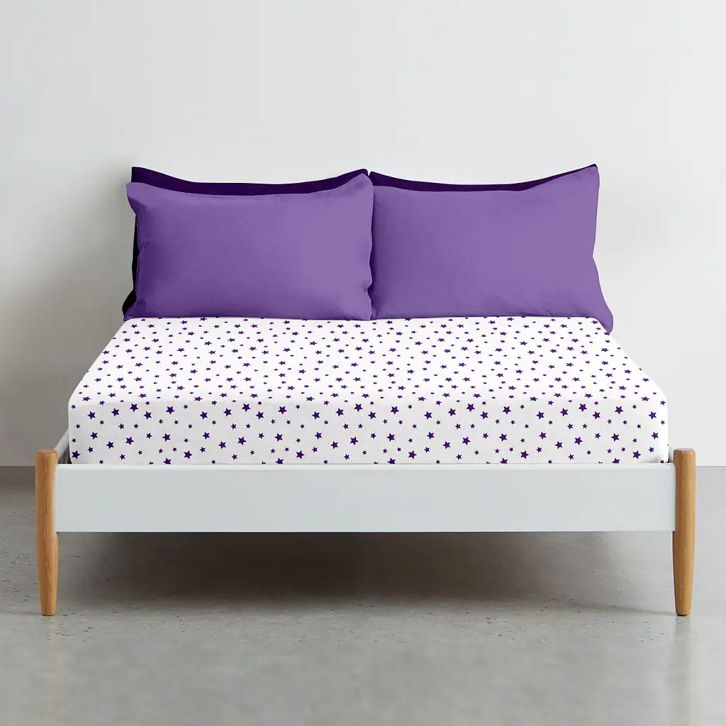 Простирадло на резинці 160х200 PURPLE STARS COSAS (4822052148396) - фото 3