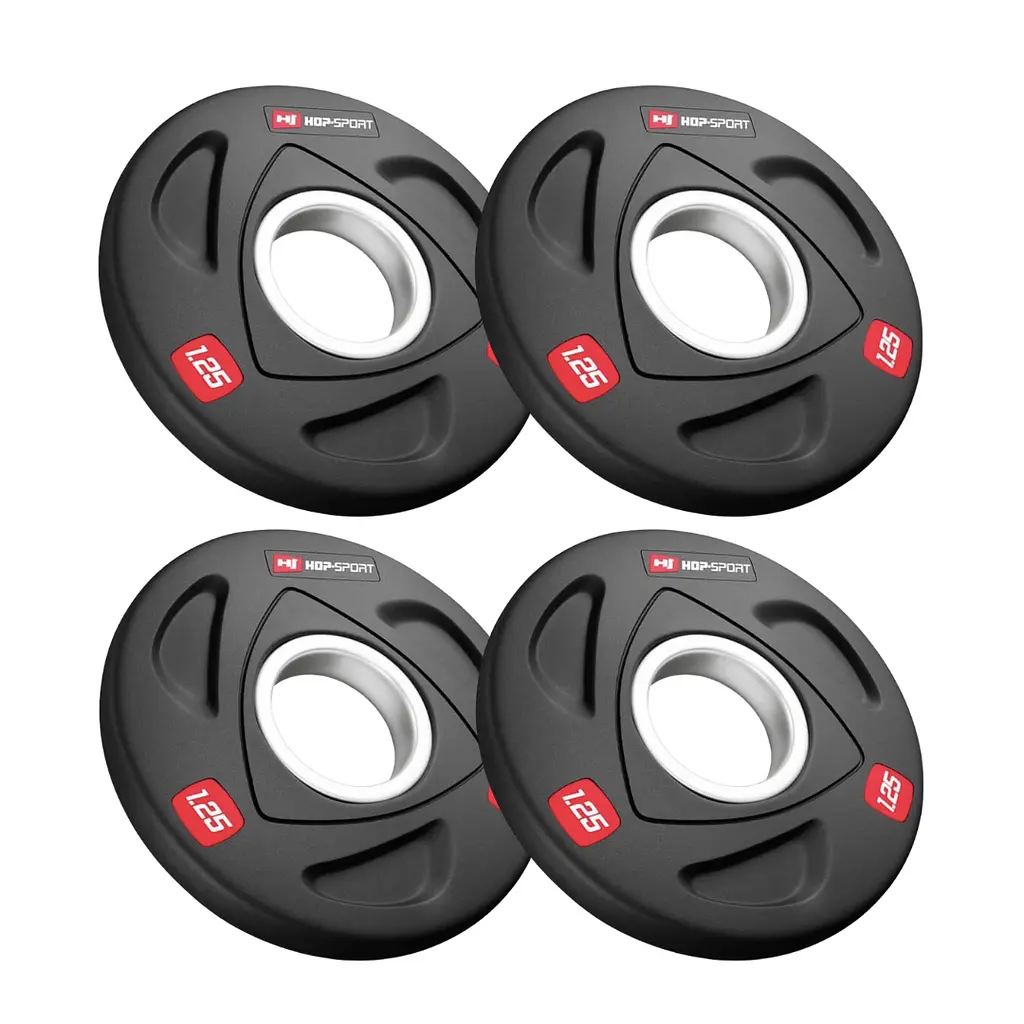 Набір дисків олімпійських Hop-Sport 4 х 1,25кг - фото 2