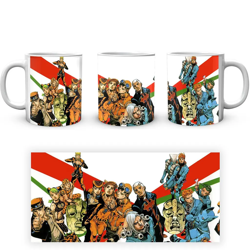 Кружка GeekLand Невероятные приключения ДжоДжо JoJo's Bizarre Adventure Герои и злодеи ДжоДжо JJ 02.417 330 мл белая - фото 3