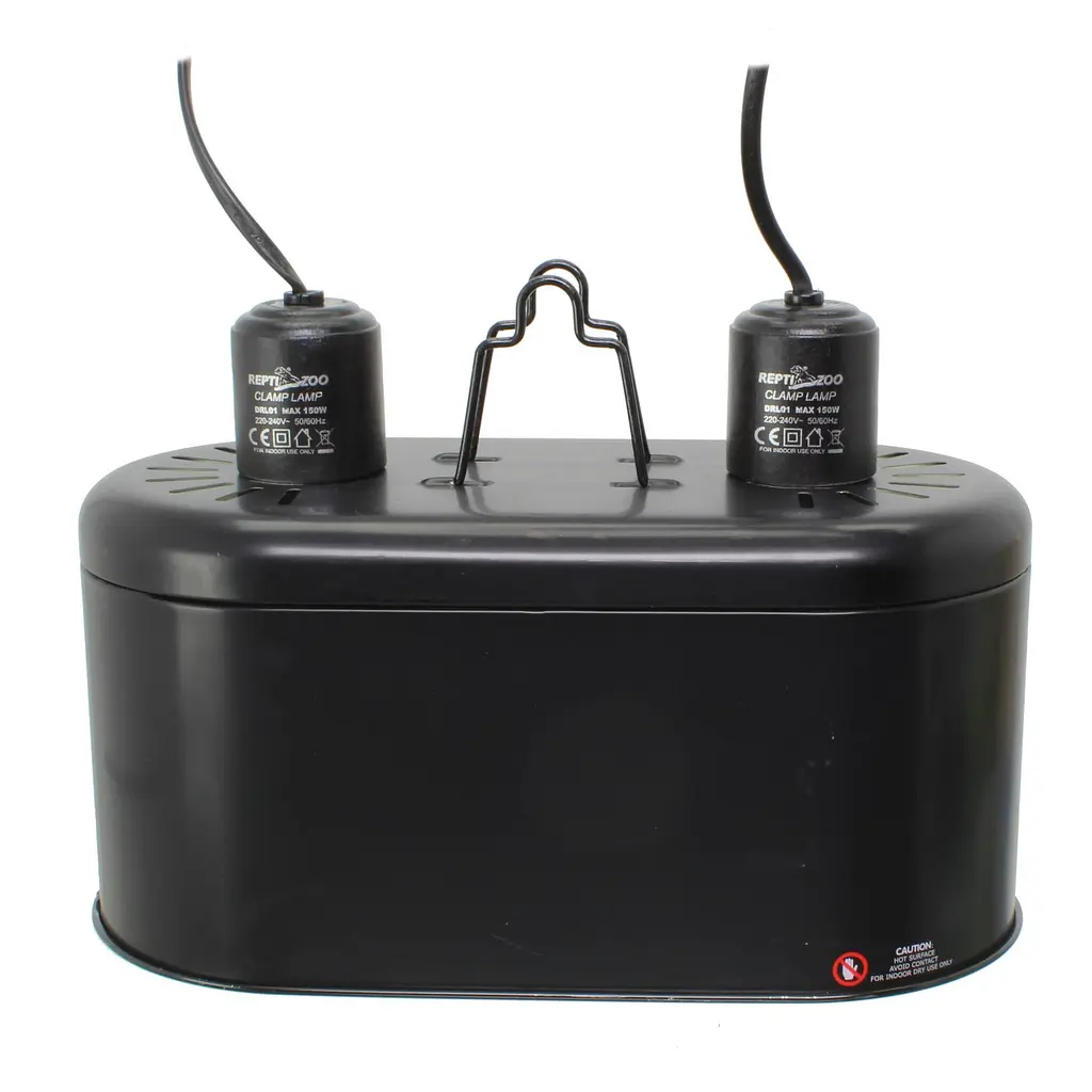 Подвійний світильник Repti-Zoo DRL01 2x150Вт з керамічними патронами для тераріуму - фото 11