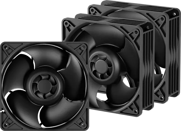 Вентилятор Arctic S12038-4K 3-Pack Black (ACFAN00303A) - фото 2